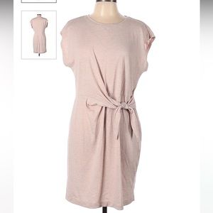 Nine West tie waist faux wrap dress